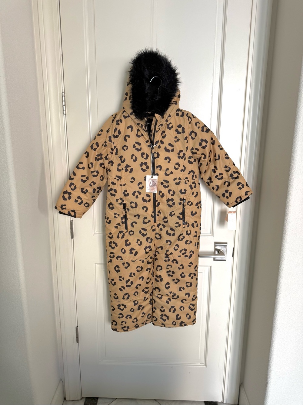 Jessica Simpson Girls Leopard Cheetah Snowsuit size 6 Kids - New with Tags